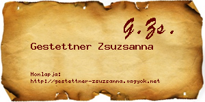 Gestettner Zsuzsanna névjegykártya
