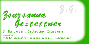 zsuzsanna gestettner business card
